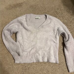 Rachel Zoe Light Purple V-Neck Sweater